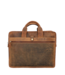 stoere leren laptoptas / messenger tas "Bogart" hunter bruin 15"