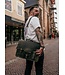 stoere laptoptas / messenger overslag hunter bruin "Garry"