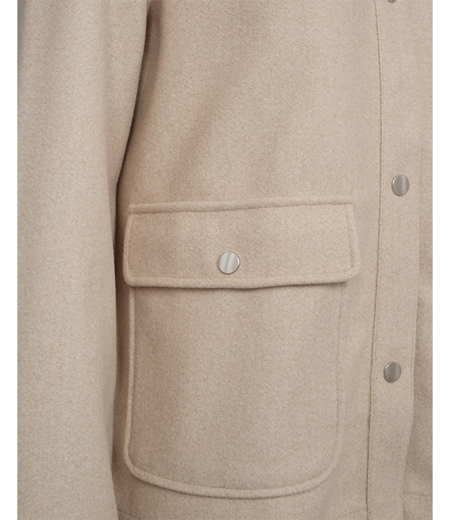 zachte bomber jacket met knopen "Anna" - OVERSIZE