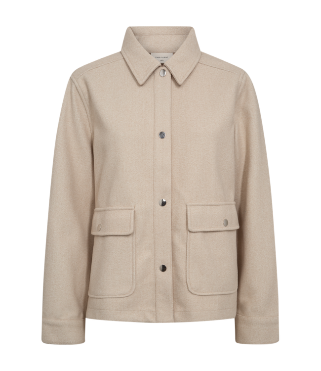 zachte bomber jacket met knopen "Anna" - OVERSIZE