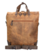 leren rolltop rugzak / laptoptas groot hipster serie canvas 15.6 inch