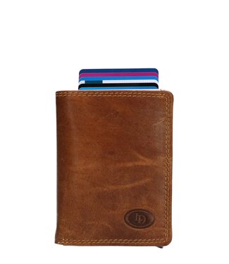 Leather Design leren portemonnee met kaarthouder hunter- leer