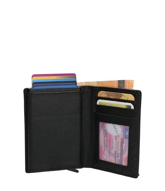 leren portemonnee met kaarthouder Leather Design