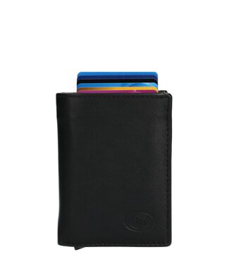Leather Design leren portemonnee  met kaarthouder