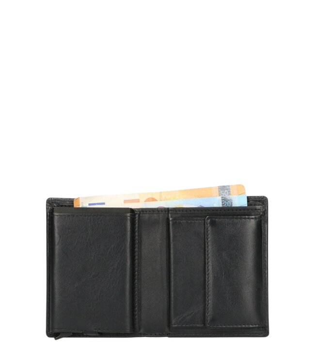 leren billfold portemonnee met kaarthouder
