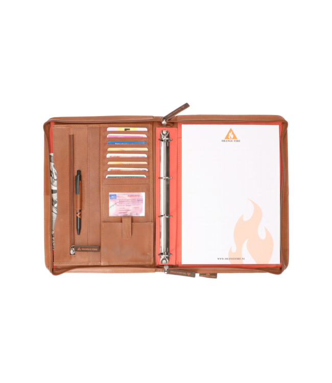 leren schrijfmap "The Notes" A4