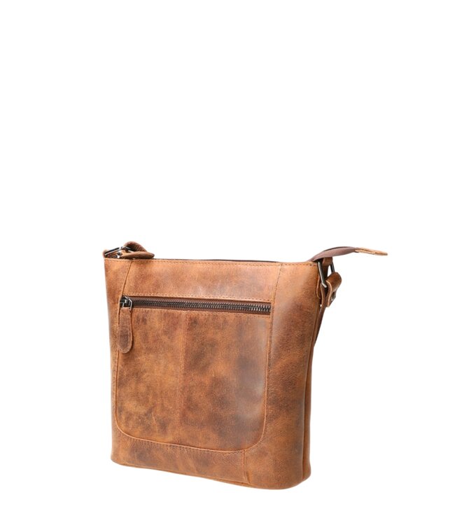 chique leren schoudertas dames hunter- leer Leather Design