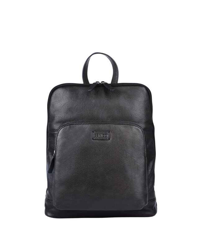 leren dames rugzak met voorvak "Jordan"