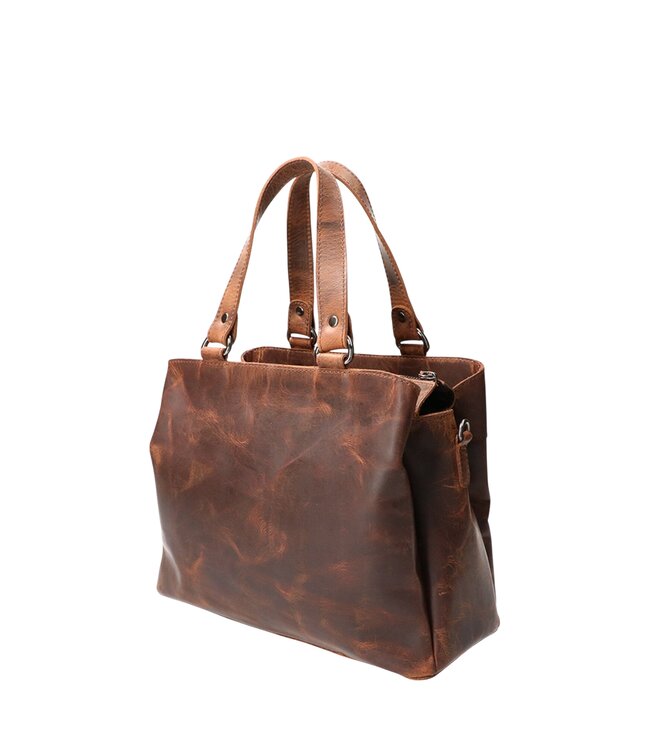 leren schouder- hand tas dames hunter- leer Leather Design