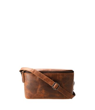 Leather Design leren heuptas / schoudertas dames hunter- leer