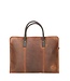laptoptas (carrier) Urban groen canvas hunter Leather Design
