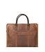 laptoptas (carrier) Urban groen canvas hunter Leather Design