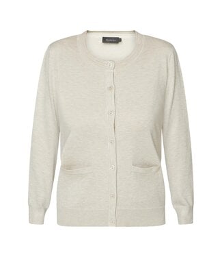 Brandtex. dames vest met knopen beige Brandtex