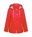 chique dames zomerjas met capuchon rood
