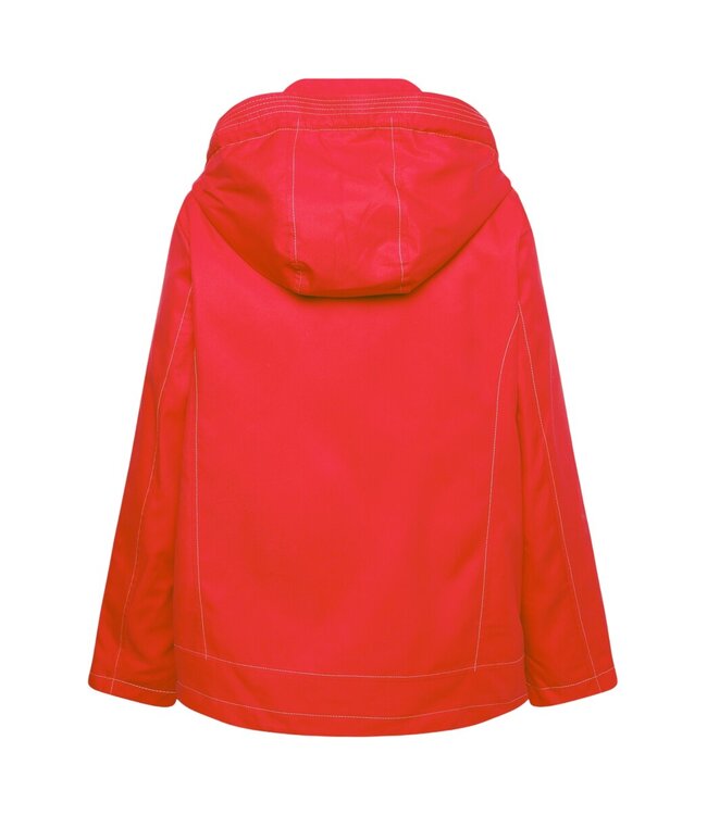 chique dames zomerjas met capuchon rood