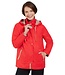 chique dames zomerjas met capuchon rood
