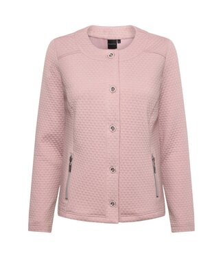 Brandtex. chique dames jasje knopen structuur roze