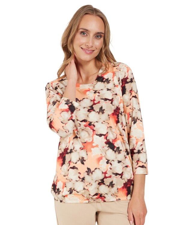 dames blouson shirt "puzzle" orange