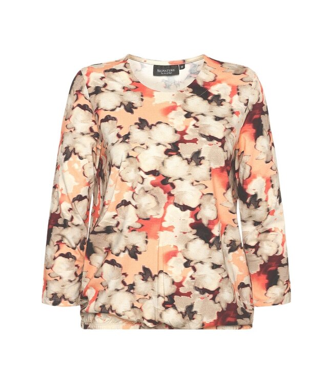 dames blouson shirt "puzzle" orange