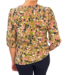 dames t-shirt paint-print groen Jensen