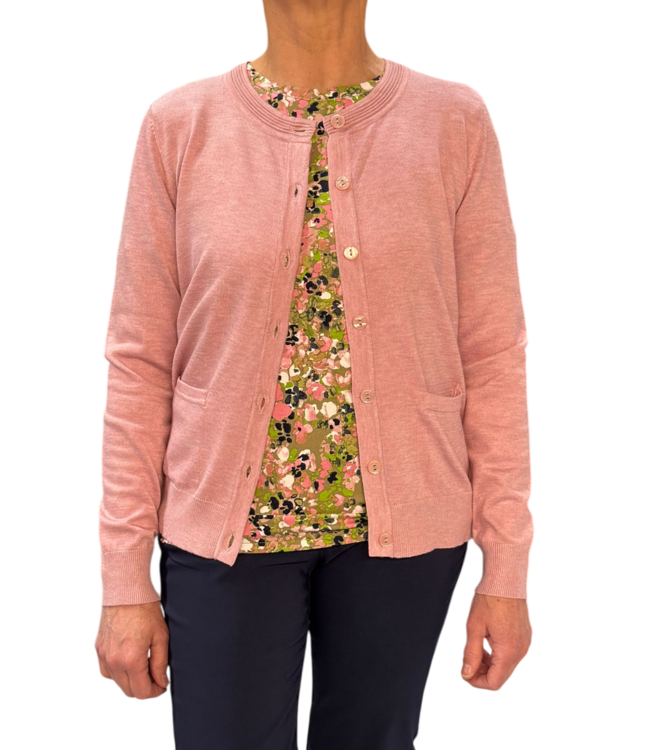 dames t-shirt paint-print groen Jensen