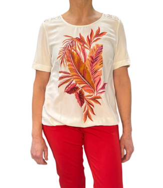 Sensia dames blouson shirt met opdruk "Mango" Sensia