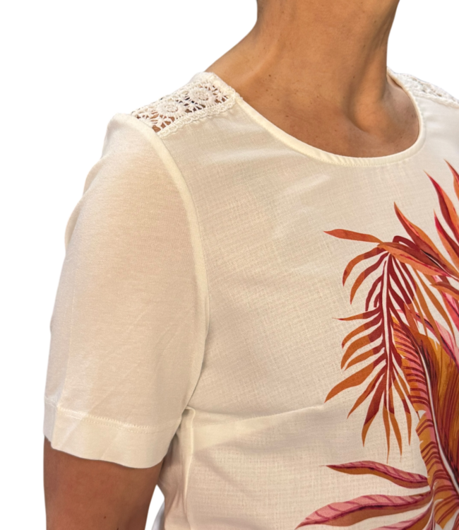 dames blouson shirt met opdruk "Mango"