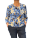 dames blouson shirt "puzzle" blauw Signature