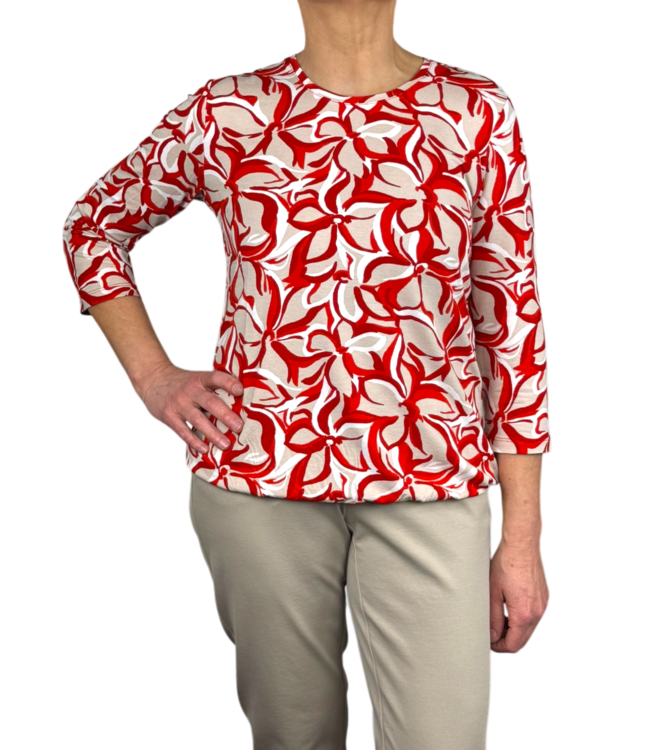 dames blouson bloemen rood Sunday