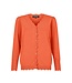dames vest met kartel randje koraal Sunday