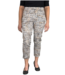 stretch broek "Anne" 7/8 lengte met minimalprint biscotto