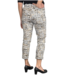 stretch broek "Anne" 7/8 lengte met minimalprint biscotto
