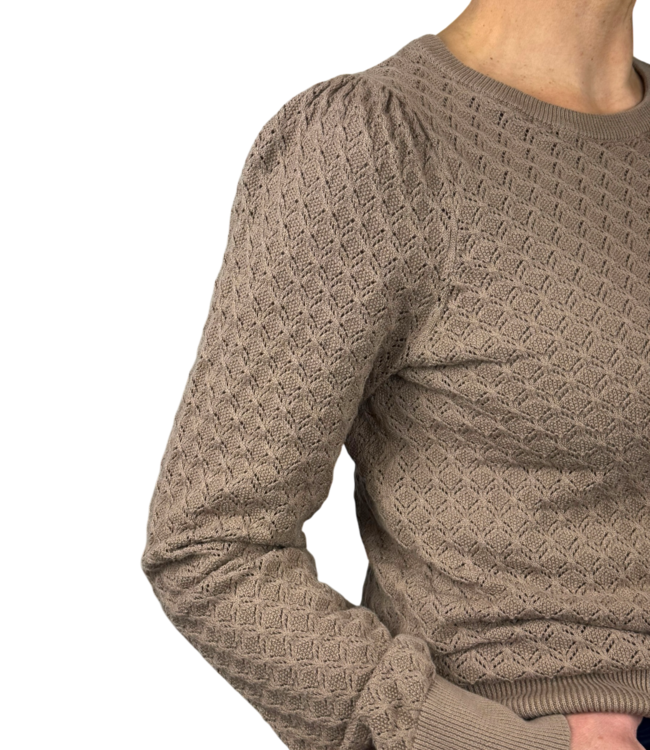 dames pullover pointelle "Dodo" FreeQuent
