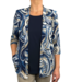twinset (2in1) cirkelpatroon jeansblauw