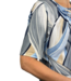 blouson met print grijs- blauw