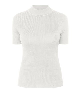 Signature rib- truitje turtle neck offwhite