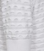 dames pullover structuur en korte mouw Dodo wit