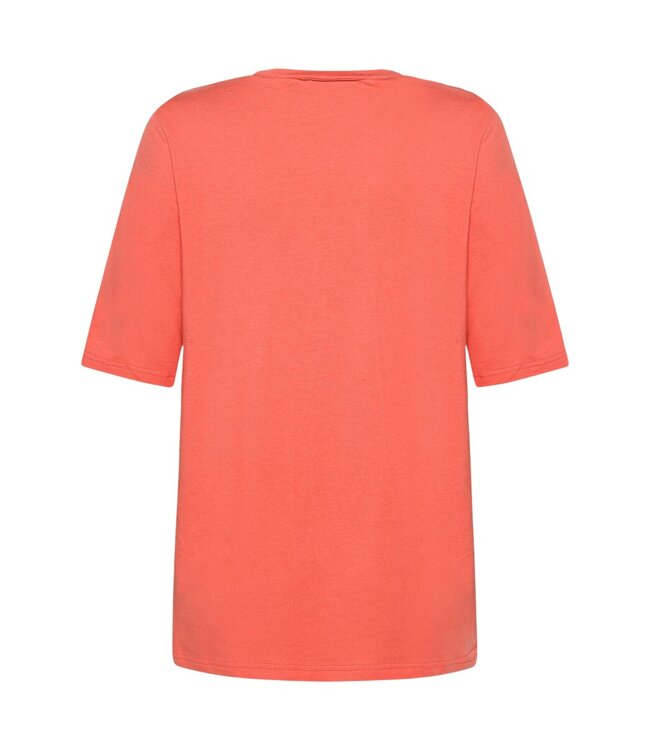 chique dames t-shirt met pareltjes meloen