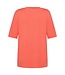 chique dames t-shirt met pareltjes meloen Signature
