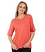 chique dames t-shirt met pareltjes meloen