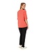 chique dames t-shirt met pareltjes meloen Signature