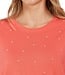 chique dames t-shirt met pareltjes meloen