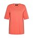 chique dames t-shirt met pareltjes meloen Signature