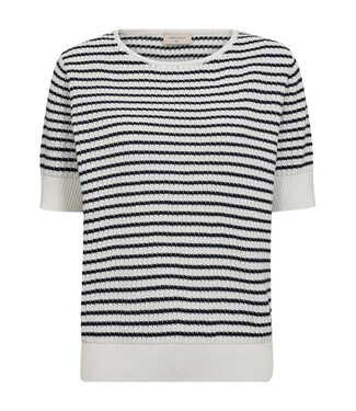 FreeQuent dames pullover DODO streep marine- wit