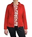 chique dames vest jasje met ritssluiting rood Sunday