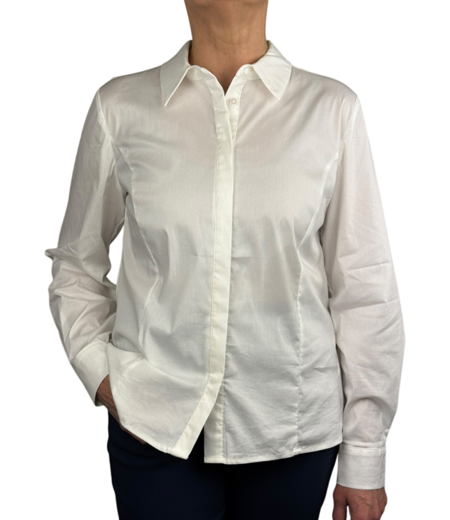 dames blouse met knopen offwhite"Oriana" FreeQuent
