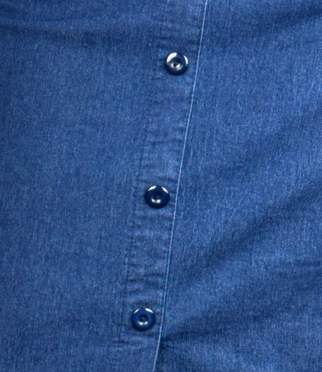 dames spijkerrok met knopen indigo