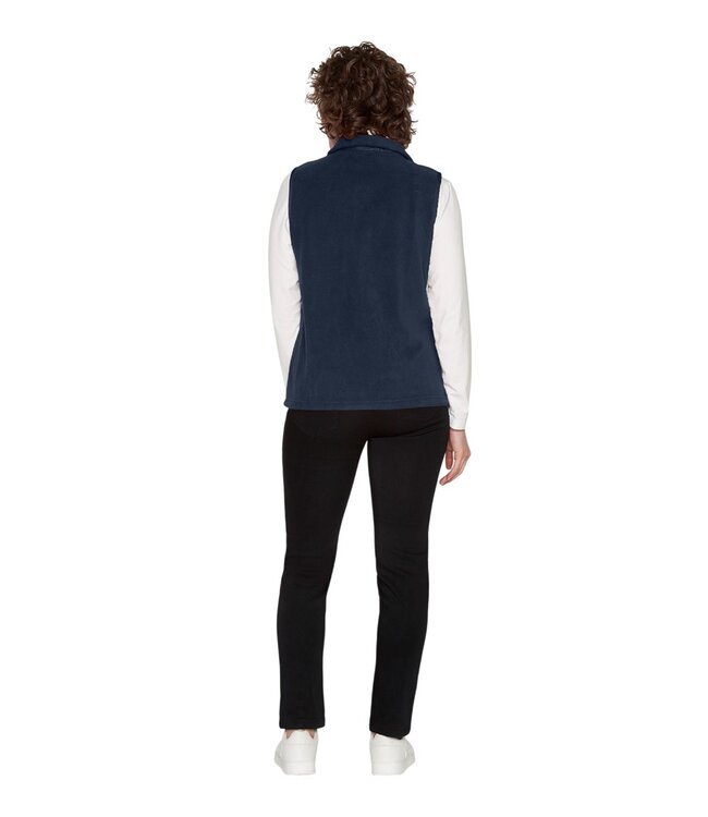 fleece gilet dames met ritssluiting marine