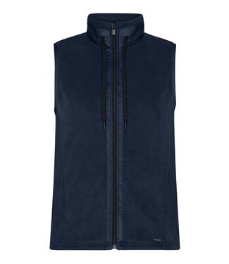 Brandtex. fleece gilet dames met ritssluiting marine