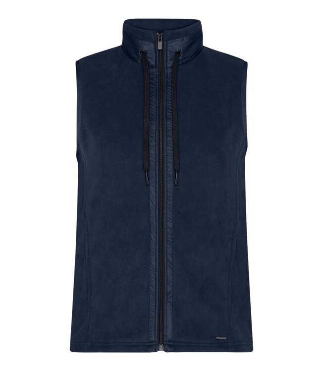 fleece gilet dames met ritssluiting marine